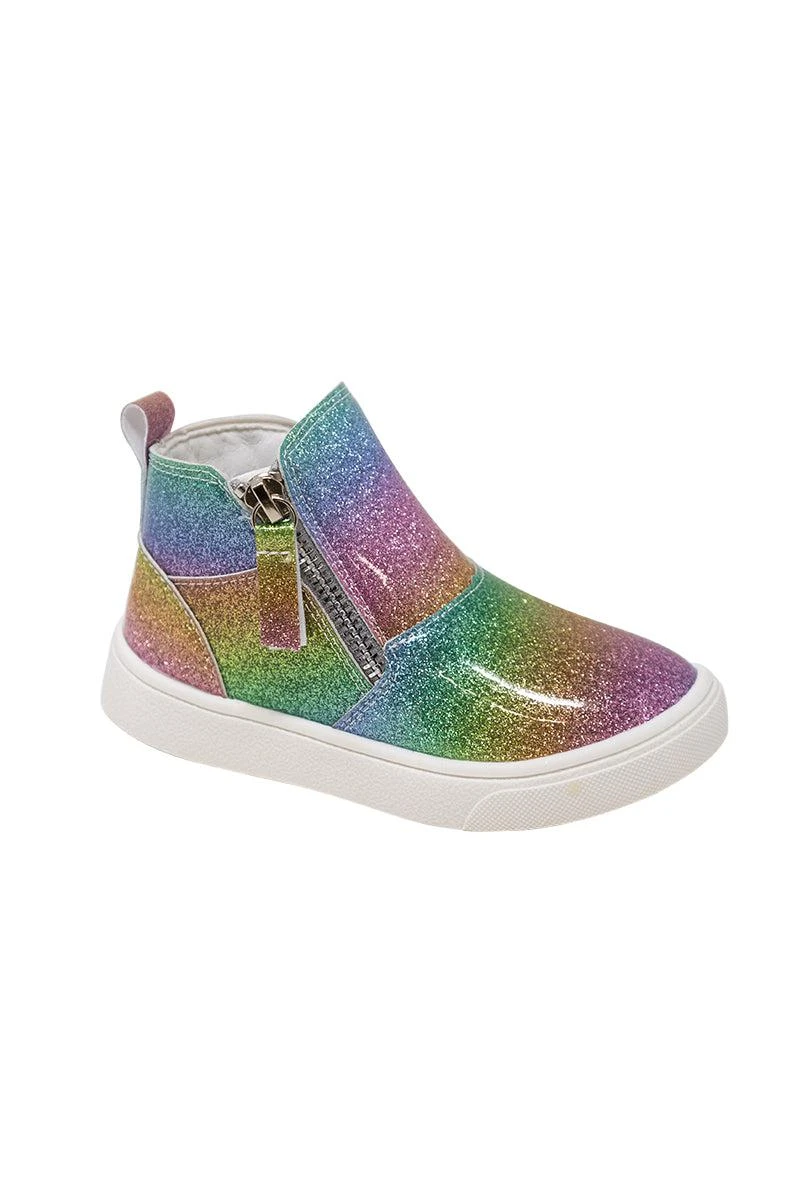 Rainbow Glitter Booties 3 Rainbow Glitter Booties