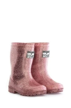 Sparkle In Pink Premium Glitter Boots -Children's boutique clothing RoseGoldGlitter