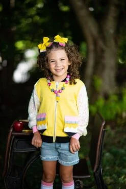 Yellow Pencil Sequin Jacket 9 Yellow Pencil Sequin Jacket -Children's boutique clothing YellowPencilSequinJacket