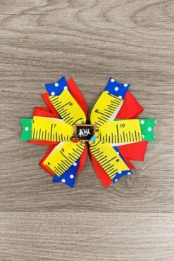ABC Polka Dot Ruler Bow