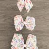 Alphabet Bows -Children's boutique clothing alphabet bows accessory sparkle in pink 462722