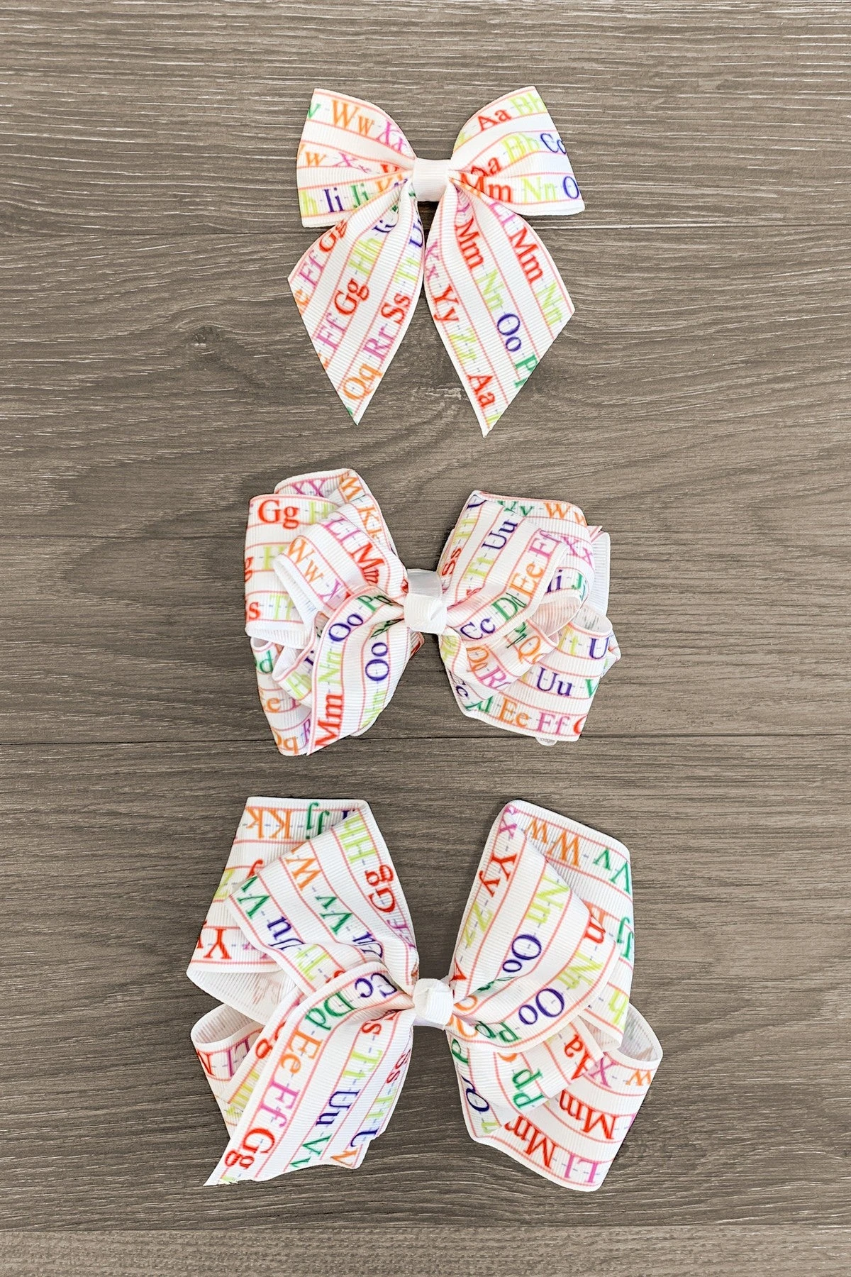 Alphabet Bows 3 Alphabet Bows