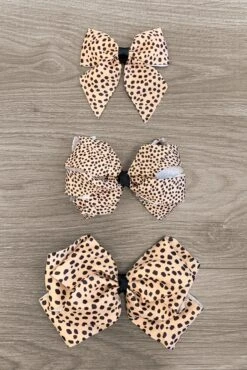 Animal Print Dot Bow