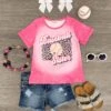"Baseball Sister" Pink Cheetah Top -Children's boutique clothing baseball sister pink cheetah top top sparkle in pink 807654