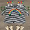 Best Friends Black & White Stripe Pot Of Gold Dress -Children's boutique clothing best friends black white stripe pot of gold dress dress sparkle in pink 153358