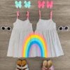 Best Friends Gray Rainbow Dress 1 Best Friends Gray Rainbow Dress -Children's boutique clothing best friends gray rainbow dress dress sparkle in pink 29149945561162