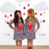 Best Friends Heart Rainbow Stripe Dress