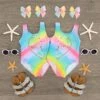 "Best Friends" Rainbow Heart BFF Swimsuit -Children's boutique clothing best friends rainbow heart bff swimsuit swimsuit sparkle in pink 803967