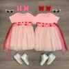 BFF Pink Pom Pom Rainbow Tutu Dress 2 BFF Pink Pom Pom Rainbow Tutu Dress -Children's boutique clothing bff pink pom pom rainbow tutu dress dress sparkle in pink 368074
