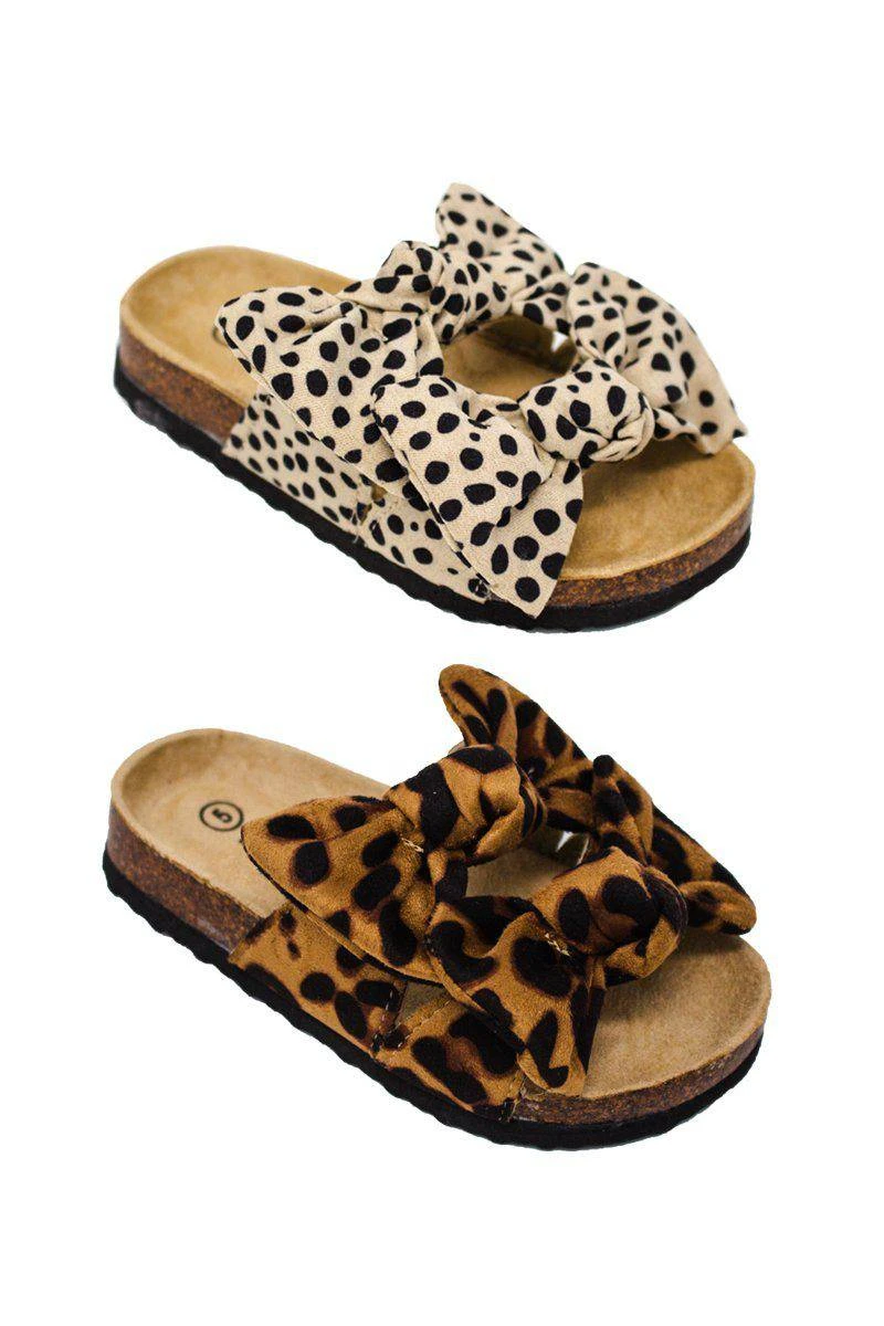 Birkley Double Bow Cheetah/Polka Dot Sandals 3 Birkley Double Bow Cheetah/Polka Dot Sandals