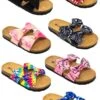 Birkley Double Bow Sandals -Children's boutique clothing birkley double bow sandals many colors footwear sparkle in pink 929688