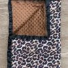 Black & Leopard Print Ruffle Minky Blanket -Children's boutique clothing black leopard print ruffle minky blanket blanket sparkle in pink 29194707402826