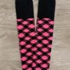 Black & Pink Plaid Socks -Children's boutique clothing black pink plaid socks footwear sparkle in pink 127294