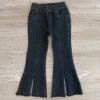 Black Stretch Flare Jeans -Children's boutique clothing black stretch flare jeans bottom sparkle in pink 29216419840074