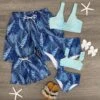 Blue Tropical Family Swimsuits 2 Blue Tropical Family Swimsuits -Children's boutique clothing blue tropical family swimsuits swimsuit sparkle in pink 714287