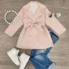 Blush Pink Trench Jacket 1 Blush Pink Trench Jacket -Children's boutique clothing blush pink trench jacket jacket vest sparkle in pink 29341299081290