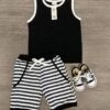 Boy Stripe Short Set -Children's boutique clothing boy stripe short set many colors boy sparkle in pink 29149930127434