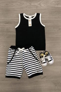 Boy Stripe Short Set