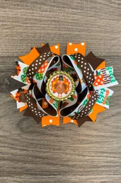 Brown "Gobble" Turkey Bow