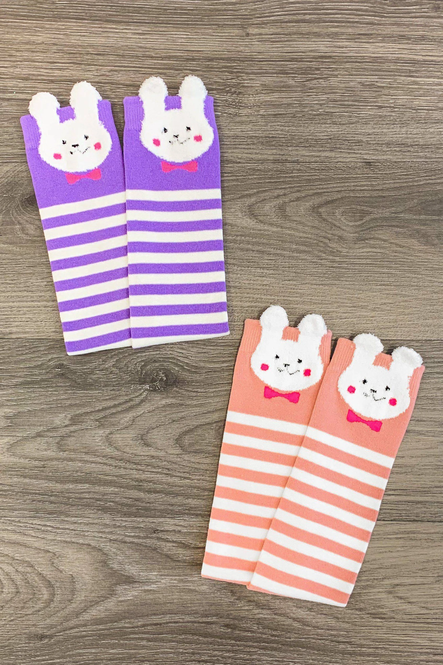 Bunny Stripe Socks 3 Bunny Stripe Socks