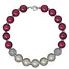Burgundy & White Pearl Bubblegum Necklace -Children's boutique clothing burgundy white pearl bubblegum necklace accessory sparkle in pink 163330