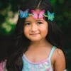 Butterfly Braided Headband -Children's boutique clothing butterfly braided headband accessory sparkle in pink 236732