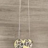 Cheetah Bow Gold Glitter Heart Purse