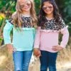 Cheetah Ruffle Tops -Children's boutique clothing cheetah ruffle tops many colors top sparkle in pink 13926170394698