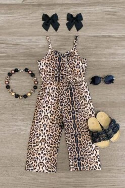 Cheetah Sleeveless Jumpsuit
