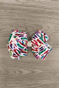 Colorful Crayons Bow