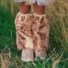Deer Faux Fur Legwarmers -Children's boutique clothing deer faux fur legwarmers costume sparkle in pink 28209840554058