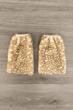 Deer Faux Fur Legwarmers -Children's boutique clothing deer faux fur legwarmers costume sparkle in pink 28211234930762