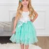 Deluxe Mint Tank Tulle Dress
