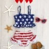 Distressed Flag High-Waisted Swimsuit Set 1 Distressed Flag High-Waisted Swimsuit Set -Children's boutique clothing distressed flag high waisted swimsuit set swimsuit sparkle in pink 13925760761930