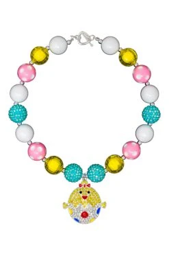 Easter Chick Rhinestone Necklace