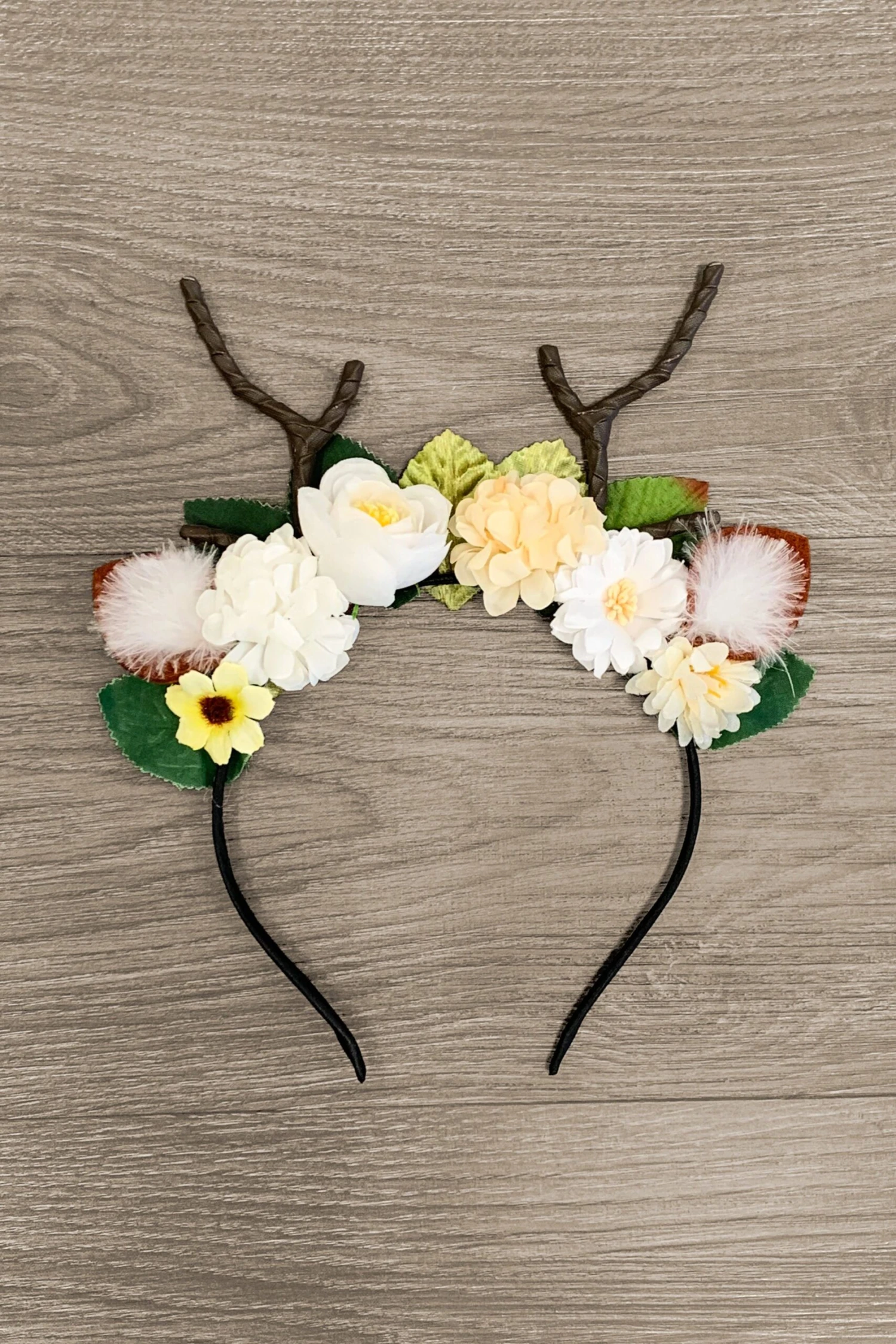 Deer Floral Antler Headband 5 Deer Floral Antler Headband - Image 3
