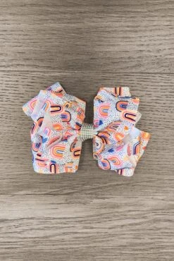 "Follow The Rainbow" White Bow