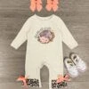 "Football Y'all" Long Sleeve Romper -Children's boutique clothing football yall long sleeve romper baby sparkle in pink 373573