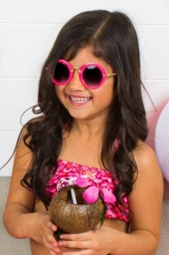 Girls Round Eye Sunnies -Children's boutique clothing girls round eye sunnies many colors accessory sparkle in pink 13924428513354