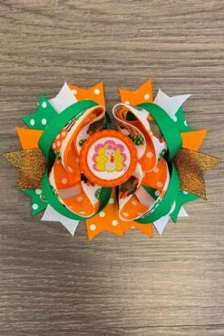 Green "Gobble" Turkey Bow