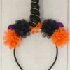Halloween Unicorn Headband -Children's boutique clothing halloween unicorn headband accessory sparkle in pink 13924707762250