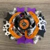 Happy Halloween Bow 2 Happy Halloween Bow -Children's boutique clothing happy halloween bow accessory sparkle in pink 13926546014282