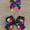 Holographic Melted Crayon Rainbow Bows