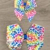 Holographic Rainbow Cheetah Bows -Children's boutique clothing holographic rainbow cheetah bows accessory sparkle in pink 14929339318346 b6285769 7fe7 4327 9330 875e0a6c4162