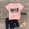 "ABCD Back In Class" Denim Short Set -Children's boutique clothing image bc0d234d 52e8 4e60 81c7 ae32b4248706