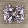 Leopard Bunny Rhinestone Bow
