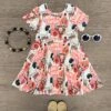 "Mama's Cowgirl" White & Pink Dress
