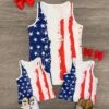 Mom & Kid - Patriotic Distressed Flag Tank Top -Children's boutique clothing mom kid patriotic distressed flag tank top mom me sparkle in pink 29149791912010
