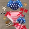 Mom & Me - All American Stars & Stripes Bikini -Children's boutique clothing mom me all american stars stripes bikini mom me sparkle in pink 360346