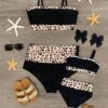 Mom & Me - Black & Tan Leopard Bikini -Children's boutique clothing mom me black tan leopard bikini mom me sparkle in pink 429682